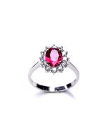 Anello Stocco Gioielli Donna in Oro bianco Zircone ANS17 - ANS17